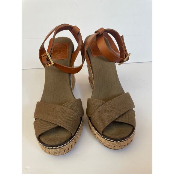 Tory Burch Fabian Espadrille Wedges. Size 6 - Picture 6 of 6